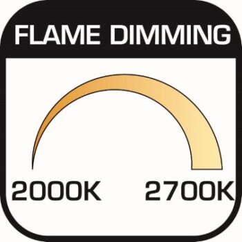 Flame dimming